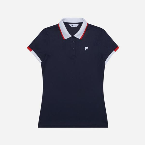 Fila Polokošeľa Damske Námornícka Modrá - Golf Pq S/S Vypredaj - Slovakia 36582-UMIV